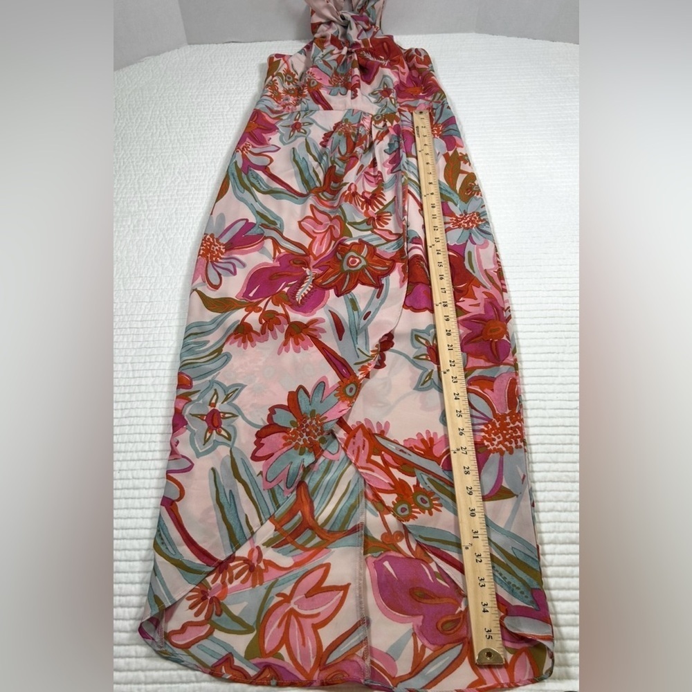 Julia Jordan Floral Halter Maxi Dress. Size 4. Cocktails. Cruise. Tropical. - Picture 10 of 14
